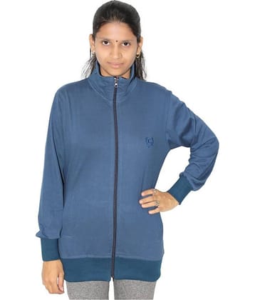 Goodluck Cotton Blend Blue Over coats