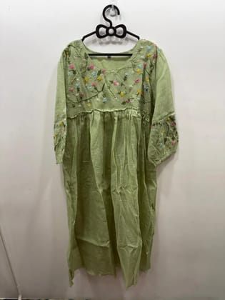 Cotton Kota handwork frocks