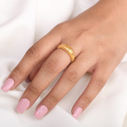 Zebra Ring-18k Gold Plated