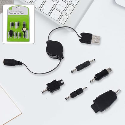 5 in 1 Universal Multi USB Charger Cable Connection kit for a Mobile Phone