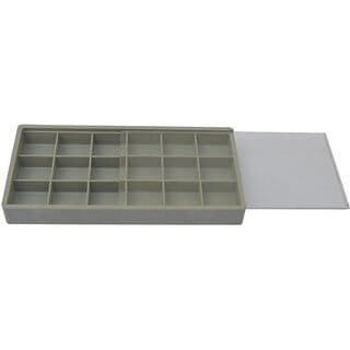 Scorpion Boxes Plastic With 18 Compartments Size 19x10x2 cm