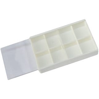 Scorpion Boxes Plastic With 8 Compartments For Stones Storage Box  (White)