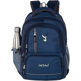 Life Today Medium 26 L Laptop Backpack 26 Litres Navy Blue 15.6 Inch Water Resistance Polyester Laptop Backpack 26 L Laptop Backpack (Navy Blue) (Blue) Life Today Medium 26 L Laptop Backpack 26 Litres Navy Blue 15.6 Inch Water Resistance Polyester Laptop Backpack 26 L Laptop Backpack (Navy Blue) (Blue)