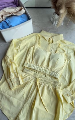 Jacuzzi Three piece set-Yellow / XS