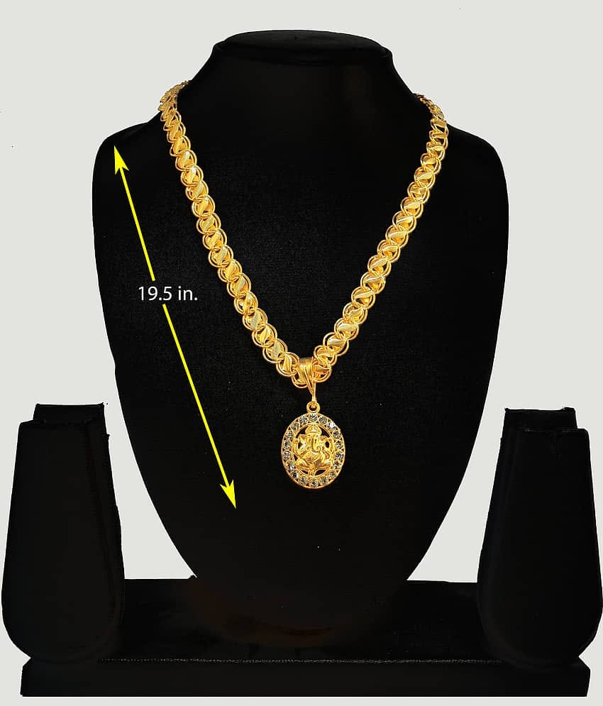 KRIMO GOLD PLATED PENDANT AND CHAIN FOR MEN OR BOYS-100365