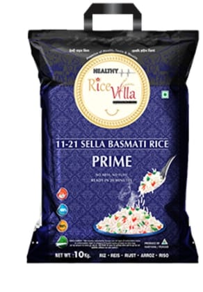 Rice Villa| Prime| 10 kg| 1121 Sella| Basmati Rice