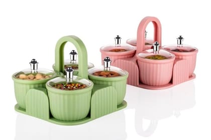 Wholesale Item - 4 IN 1 DRY FRUIT CONTAINER SET WITH HANDLE - MOQ 28 Pieces