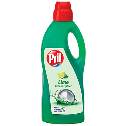 Pril Dishwash Liquid - Lime, 2X Active, 2 L Bottle