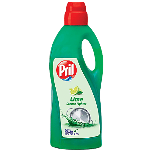 Pril Dishwash Liquid - Lime, 2X Active, 2 L Bottle