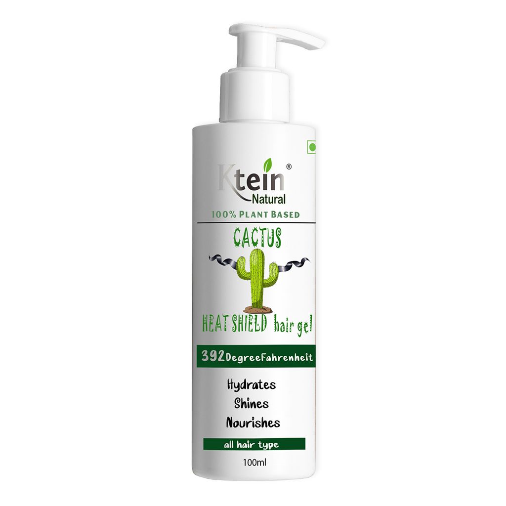 Ktein 100% Plant Based Cactus 392 Degree Fahrenheit Heat Shield Hair Gel - 100ml