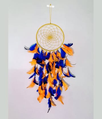 Zimka - Multicolor Feather Dream Catcher - Pack of 1 ( 55 X 15 cms )