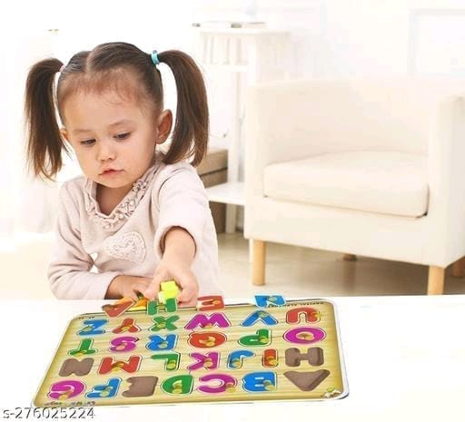 Wooden Alphabet Puzzle Board for Kids