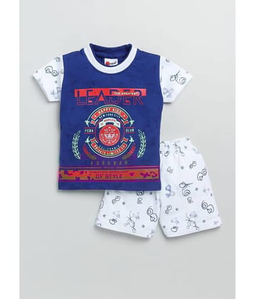 Mars Infiniti Pack of 1 Unisex for Baby Cotton T-Shirt & Shorts ( Maroon )