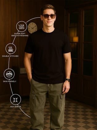 Classic Crew in Coffee Brown-S