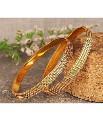 JFL - Jewellery For Less Gold Bangle Set ( Pack of 1 )