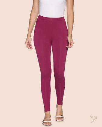 Viscose Ankle Legging - Mulberry-S / Mulberry