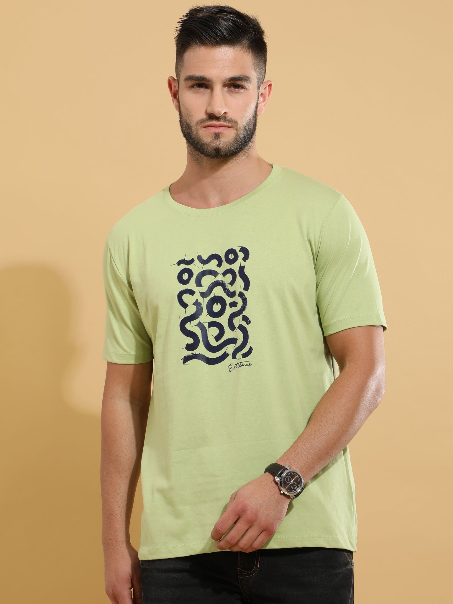 Green Snake Crewneck T-Shirt-S