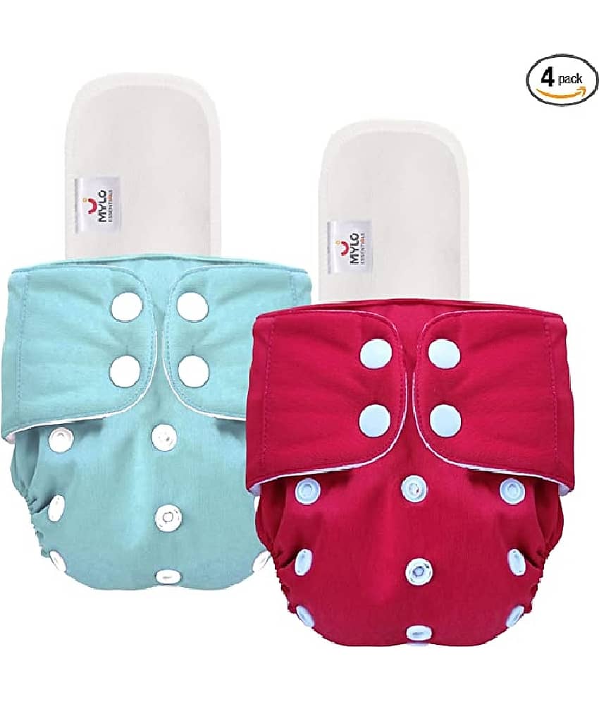 Little Warriors Waterproof Reusable Washable Cloth Diaper Nappies WITH INSERT (5 layers) - S -M