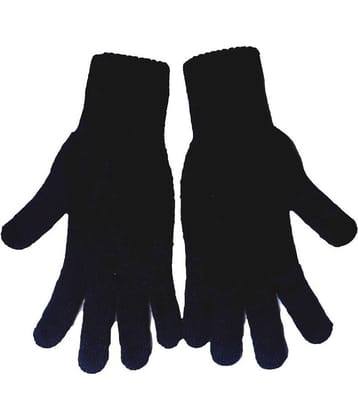 Tahiro Black Woolen Gloves - Pack Of 1