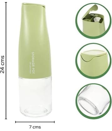 ATIPRIYA Multicolour Glass Water Bottle 550 mL ( Set of 1 )