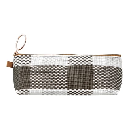 Mesh Graphics Pen case Check Black