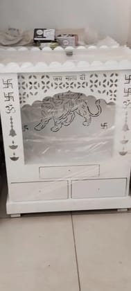 Wooden Mandir  Without Window 3 ft