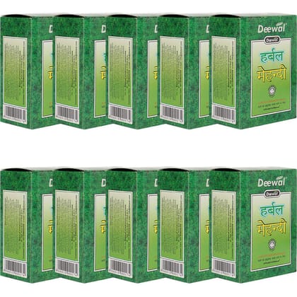 Deewal Herbal Khadi Mehndi for Unisex, for All Hair Type 800G - Black(Pack Of 10), 1 Count Deewal Herbal Khadi Mehndi for Unisex, for All Hair Type 800G - Black(Pack Of 10), 1 Count - Black / 80 g (Pack of 10)