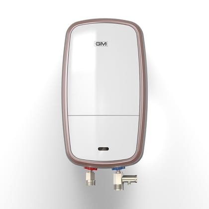 GM Quix 3 LTR 3K Watt Instant Water Heater Geyser | Advanced 3 Level Safety | Rust & Shock Proof Body | 6.5 Bar Pressure for High Rise Building | Suitable for Kitchen & Bathroom | Rose Gold GM Quix 3 LTR 3K Watt Instant Water Heater Geyser | Advanced 3 L