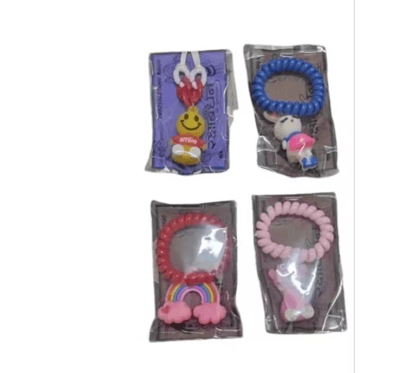 Kids Cartoon Rakhi Set  Pack of 4 (Elastic Band Style)