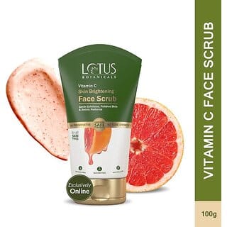 Lotus Botanicals Vitamin C Skin Brightening Face Scrub (100 G)