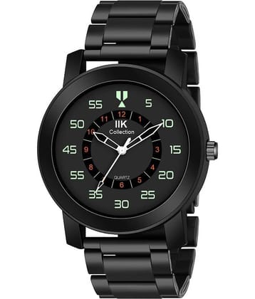 IIK COLLECTION - Black Stainless Steel Analog Men's Watch