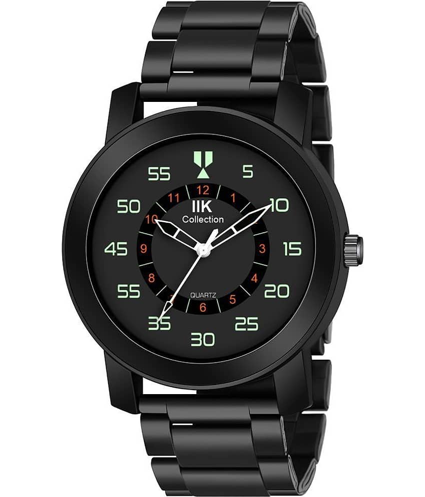 IIK COLLECTION - Black Stainless Steel Analog Men's Watch