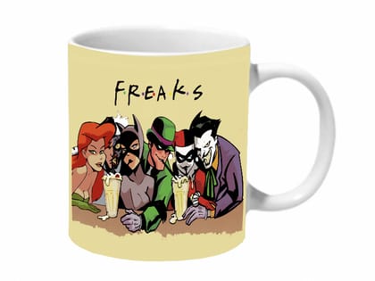 Multicolor Freaks Friends Ceramic Mug