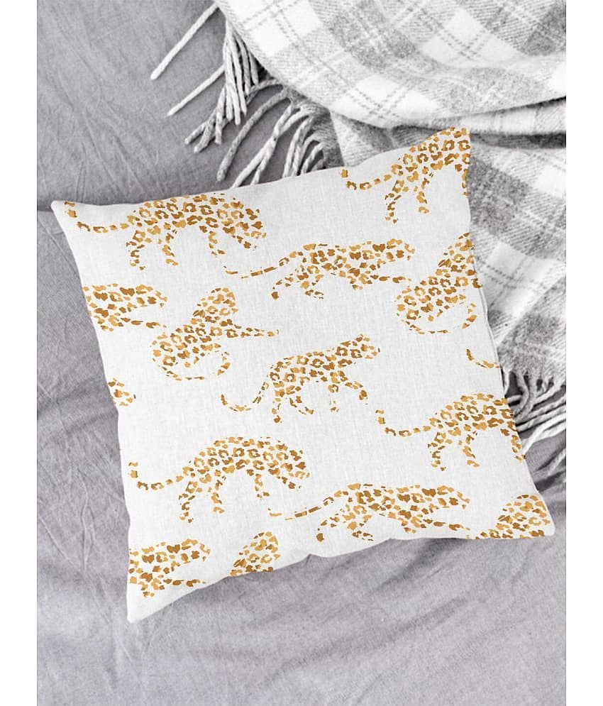 Houzzcode - Water Repellent White Polyester Pillow Covers 40x40x3 ( Pack of 1 )
