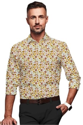 Men's Cotton Blended Printed Full Sleeve Shirt (Multicolor, XL)-PID53453 Men's Cotton Blended Printed Full Sleeve Shirt (Multicolor, XL)-PID53453