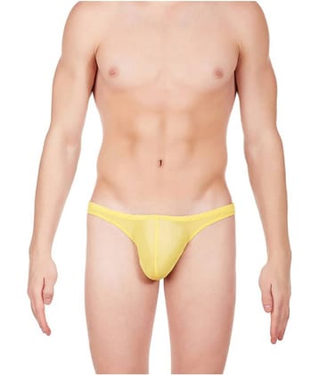 La Intimo Pack of 1 Nylon Trunks For Men's ( Yellow )