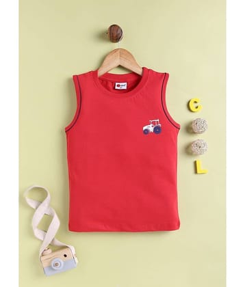 Mars Infiniti Pack of 1 Boys Cotton T-Shirt ( Red )