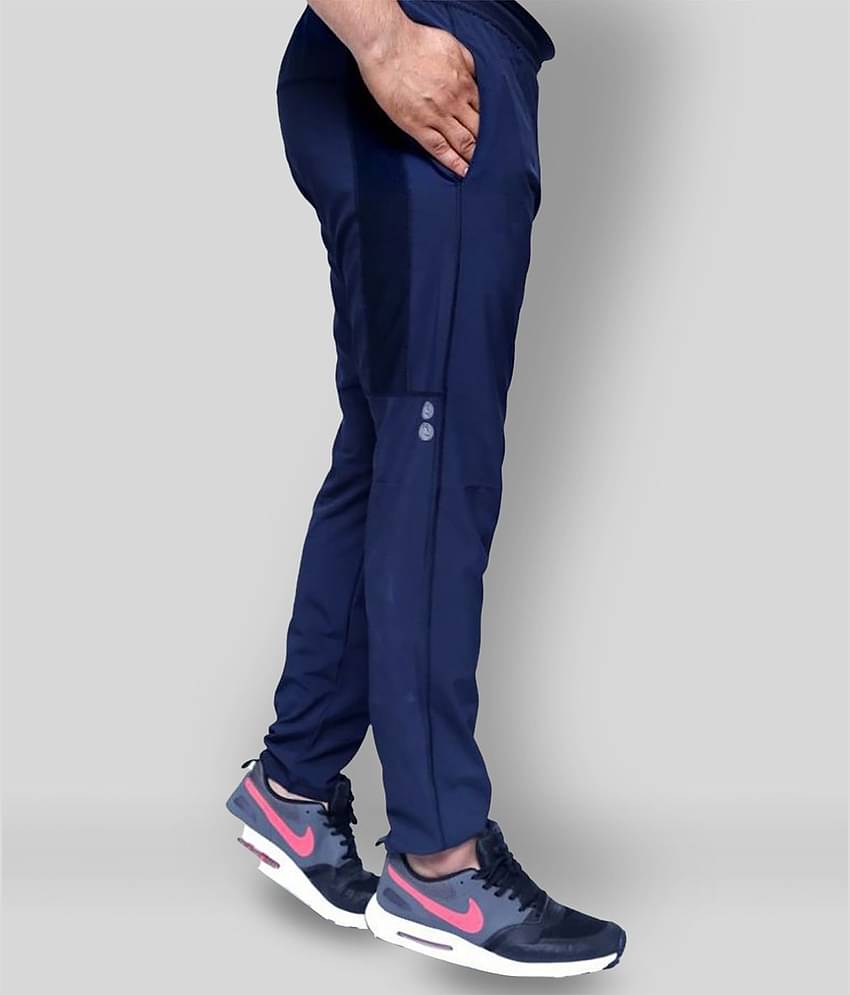 RANBOLT -  Navy Blue Polyester Men's Sports Trackpants ( Pack of 1 )
