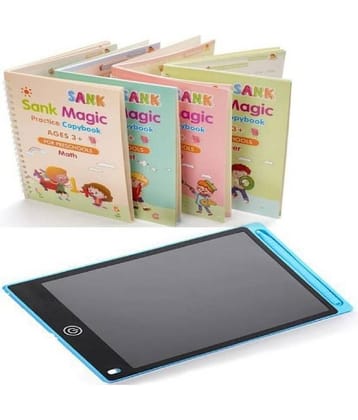 ( Combo Of Pack ) Magic Practice Copybook and LCD Writing Tablet slate By Unico Traders