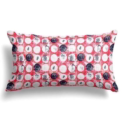 Small Polka-Velvet Cushion / 20x12 / without