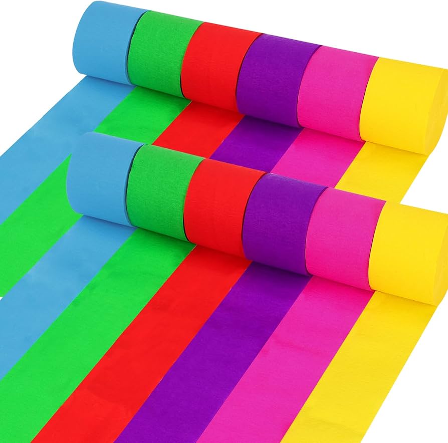 Decorative Crape Paper - Pack of 12