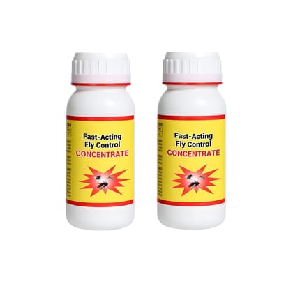 Fast-Acting Fly Solution Concentrate | Pack of 2 x 200ml | Makes 20L Spray | Odor-Free Surface Freshener | For Home, Hotel, Kitchen & Farm Surroundings | Pet & Child Friendly Formula Fast-Acting Fly Solution Concentrate | Pack of 2 x 200ml | Makes 20L Spray | Odor-Free Surface Freshener | For Home, Hotel, Kitchen & Farm Surroundings | Pet & Child Friendly Formula