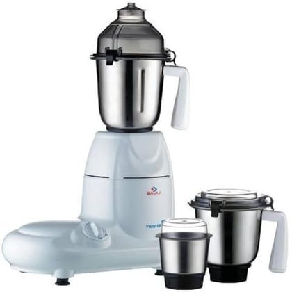 Bajaj Twister Mixer Grinder | 750 Watts | 3 Jars | Multitasker Blade | 2 Yr Warranty 【White】 Bajaj Twister Mixer Grinder | 750 Watts | 3 Jars | Multitasker Blade | 2 Yr Warranty 【White】 - White / Others