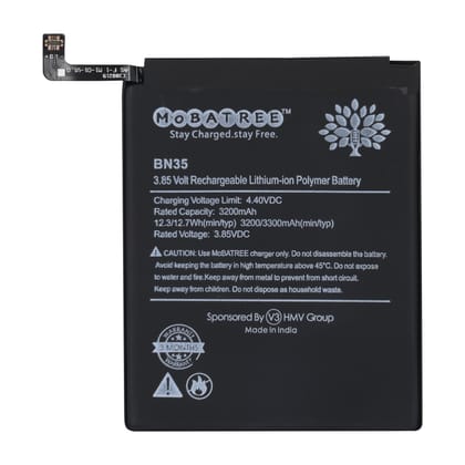 Mobatree Original Mobile Battery for Xiaomi Redmi 5 - BN35, 3200mAh (6 months Guarantee)
