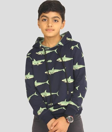 Ariel Pack of 1 Boys Cotton Sweatshirt ( Navy Blue )
