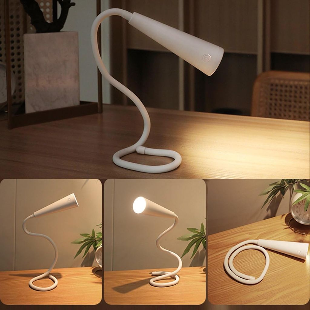 GLOWSERIE LED Desk Lamp with Flexible Gooseneck and Touch Switch