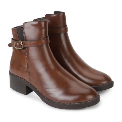 Slays Collar Strap Boots-Brown / 3