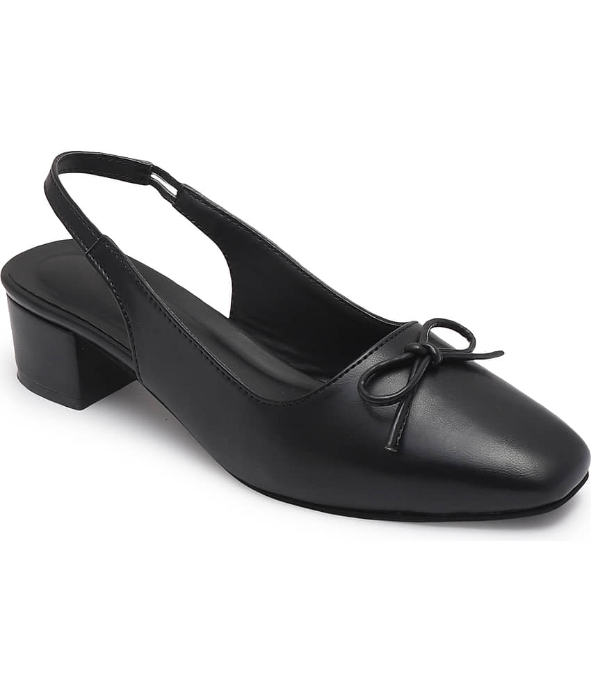 Sneakersvilla Black Women's Mules Heels
