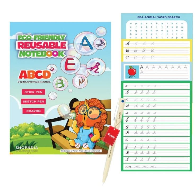 Alphabet Eco-Friendly Reusable Notebooks (Set 2)