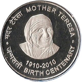 100 Rupees Mother Teresa 2010 Birth Centenary UNC Coin